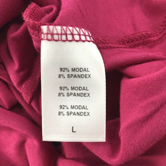 Rachel Pally Midi Dress Womens Size L Pink Modal Blend Sleeveless Y2K Coquette - Picture 4 of 5